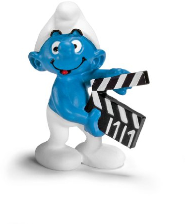 Schleich - 20710 - Figurine - Schtroumpf Clap de cinéma
