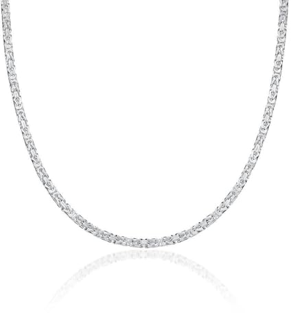 Königskette für Herren Damen aus 925 Sterling Silber 2,5mm von JEWLIX (45cm)