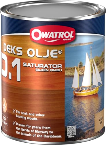 OWATROL – D1 – 1 L – Holzsättiger für tropisches Holz auf Alkydharz- und natürlicher Pflanzenölbasis