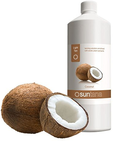 Suntana Spray Tan Coconut Fragrance Light 8% DHA Sunless Solution - 1000ml