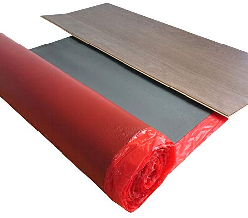 Laminat Trittschalldämmung uficell® Multisound Aquastop 2 mm Stark mit PE Folie/Dampfbremse - TOP bei Fußbodenheizung (Stärke: 2 mm, 2 Rollen | 30 m²)