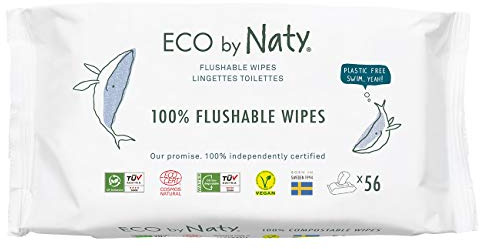 Naty Salviettine per Neonati e Bambini Gettabili nel WC | 98% Acqua, Ipoallergeniche e Naturali per Pelli Sensibili | Senza Profumo | Dermatologicamente testate | 672 pezzi (12 confezioni)