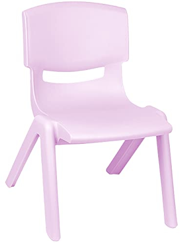 alles-meine.de GmbH Kinderstuhl/Stuhl Farbe wählbar Flieder/helles lila - violett - Plastik - bis 100 kg belastbar/kippsicher - für INNEN & AUßEN - 0-99 Jahre - stape..