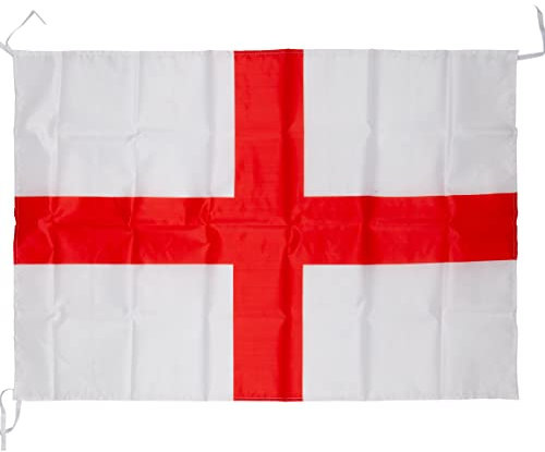 VFM - St George's String Flag 89 X 60cm, Flags Of the World, England Flag for Football, Euro Decorations for Football Fans, Great for Parties, Celebrations, Match Day, Royal Memorabilia