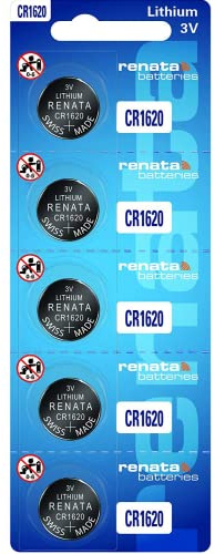 Renata Lot de 5 piles CR1620 au lithium 3 V