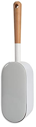 Brosse de toilette, brosse de toilette sans perforation murale, brosse de toilette à poignée en bois