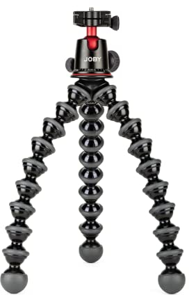 JOBY GorillaPod 5K Kit Flexibles Profi-Stativ, Made in Italy (mit Kugelkopf für DSLR-, CSC- und spiegellose Kameras, Traglast bis zu 5 kg), JB91508-BWW Schwarz