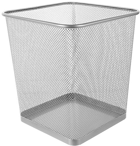 BESTonZON Poubelle Carrée En Fil De Fer Pour Cuisine Corbeille À Déchets De Recyclage En Maille Métallique Pour La Maison Et Le Bureau