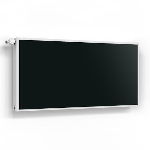 DEQORI Magnetfolie für Heizung 120x60 cm | Unifarben - Schwarz | dekorative Magnetmatte Heizkörper Schutz Verkleidung | Magnet Deko-Folie selbstklebend, magnetisch & wasserabweisend