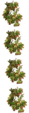 BESPORTBLE 4stücke Terrarium Für Reptilien Lebensnahe Künstliche Pflanzen Für Aquarien Terrarien Und Heimdekoration Für Geckos Eidechsen Und Schildkröten Schafft Verstecke Und Lebendige