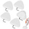 5pcs Steam Mop Pads,Universal Triangular Microfiber Cleaning Cloth Replacement Mops Covers Compatible with H2O X5 Steam Mop, White Cleaning Pad for HD,Vax S2,Viledas Steam Mop Handheld Steam Cleaner