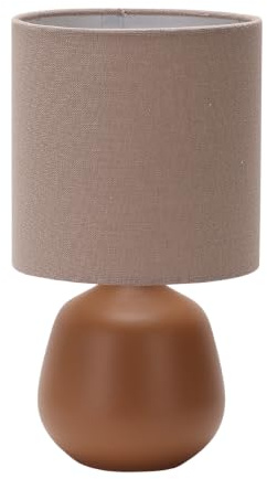 Luxus Tischlampe Amsterdam - Rot - H28xØ15 - Armatur E14 - Keramik - Schlafzimmer - Wohnzimmer - Schreibtischlampe