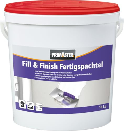 Primaster Fertigspachtel Fill & Finish 18 kg Innen Spachtelmasse Spachtel Masse