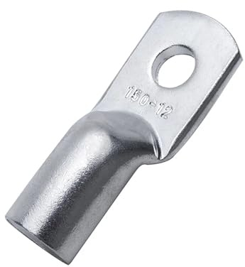 ANNBCDL 5pcs JG10-6/8 JG25/6/8/10 Terminal Cable Lug M8 M12 10mm2 16mm2 25mm2 Bolt Hole Tinned Copper Cable Lugs Terminals(JG16-8)