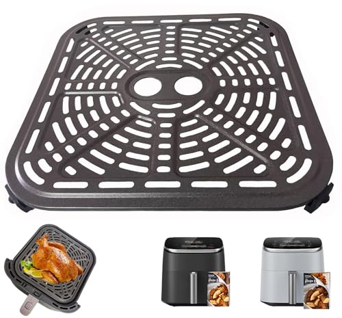 HEISENLIN 6QT Air Fryer Grill Pan for COSORI Turboblaze 9-in-1 6QT Air Fryers, Upgraded Replacement Grill Plate Grate Crisper Tray Plate Rack Grid Shelf for COSORI 6QT, Nonstick, Dishwasher Safe