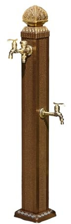 Generico Colonna d'Acqua da Giardino Indipendente con Rubinetto, Rubinetto da Giardino in Acciaio Inossidabile, Rubinetto antigelo, Fontana con idrante e distributore d'Acqua da Giardino (110 cm (43,