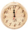 PENGQIANJU Horloge de Sauna épreuve légère en Bois Mural Mural Mural Rond pour Sauna Accessoire