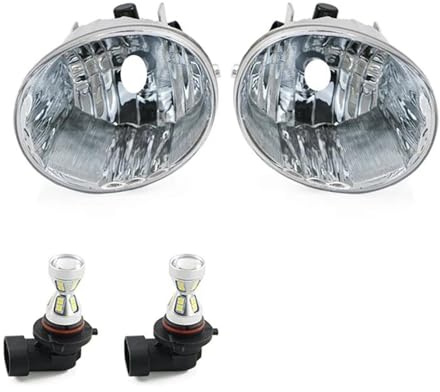 NYSQOFMB Gruppo Fari Fendinebbia per Toyota, per Rav4, per Avalon, per 4 Runner, Paraurti Anteriore, Luce Antinebbia 81211-42050 8122142050 Fendinebbia Luci Ausiliarie(Pair with LED S10)