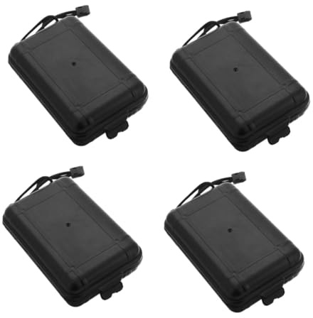 VICASKY 4 Pièces Boîte de Rangement Flèches Compacte PE Résistante Étui Protecteur Rembourré pour Pointes Organiseur Multifonction pour Chasse et Extérieur Capacité Flèches