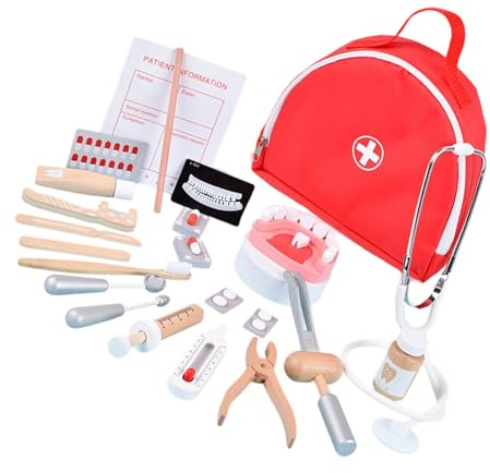 Kit de jeu de simulation avec sac médical, ensemble de jeu de rôle avec stéthoscope réaliste pour enfants
