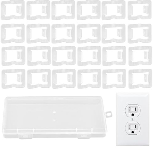  24Pcs Loose Outlet Fix Plug Snug Plugs for Loose Outlet,Looses Outlets Plug Fix,Wall Socket Fixer,Sockets Extender Preven ts Looses Socket Issues Won't Fall Out Easily
