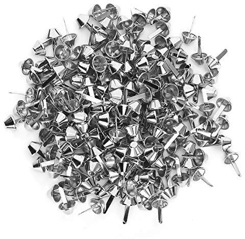 Akozon Rivets à Pieds Plats 200 Pièces 12mm Argent Sacs à Bagages en Cuir Sacs à Main Accessoires d'Artisanat - Arts, Artisanat et Couture/Maroquinerie/Rivets de Maroquinerie