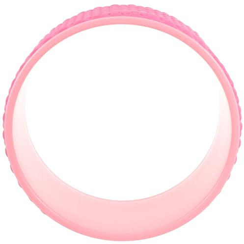 UKCOCO Yoga Wheel Back Roller for Trigger Point Massage Foam Back Roller Fitness Supplies Yoga Accessories for Shoulder Stretching and Muscle Relief Pink