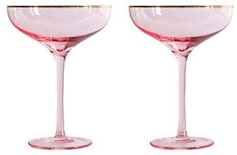 Watreketal Clear Cocktail Glasses Exquisite Goblet Margaritas Glasses Perfect for Serving Sparkling Wine Home Restaurants Parties Cocktail Glasses Novelty Champagne Glasses Goblet Beer Glass Adult