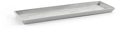 ECOPOTS Sottovaso Rettangolare Bruges 57X19 White Grey