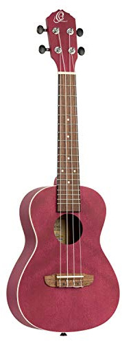Ortega Guitars Konzert Ukulele Akustisch – Earth Series – Okoume, Beerenfarben (RURUBY) | Nylonsaiten, Okoume-Decke & -Korpus Satin-Finish, RURUBY