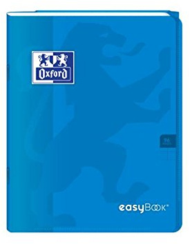 Oxford Cahier piqûre EasyBOOK, 170 x 220 mm, seyès, bleu