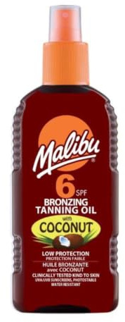 Malibu Sun SPF 8 Bronzing Tanning Oil, 200ml