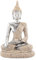 Jadeshay Estatua de Buda,Figura Decorativa de Compacto Meditación Buda Sentado Ornamentotro Jardin Estatua Mediación para Interior Feng Shui Oficina y Casa Mesa Decoración,Altura de 11 cm