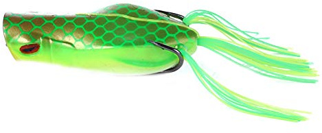Porfeet Angelköder, 7 cm 14 G Simulation Frosch Angeln Popper Wobbler Köder Fischköder Tackle Tool