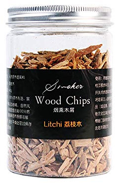 Ruby Lil Smoking Chips, Getrocknete Kiln Holzhackschnitzel Für Raucher, Apfel, Kirsche, Pecan, Eiche, Grillholz Chunks, 100 Prozent Natur Extra Fine Holz Raucher Sawdust Shavings,Lychee