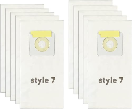 Tomkity 10 Packs Style 7 Paper Vacuum Cleaner Bags Compatible with Uprights Vacuums, Replace Part # 32120