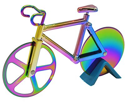 huihuijia Cortapizza Cortador de Pizza Bicicleta Pizza de Pizza Cortador Rueda de Pizza Cortador Pizza de Pizza Cortador de Bicicleta Color