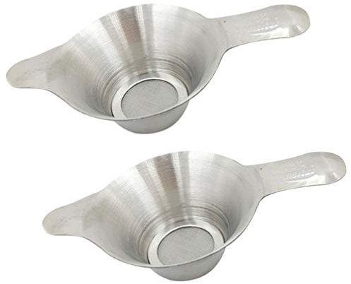 HEMOTON Tee-Sieb Für Teetasse Metallsieb Edelstahl Teesieb Filter: 4 Stücke Chinesische Kongfu Teefilter Feines Mesh- Sieb mit Griff Matcha Sifter Teesieb Teezubeh?r Tee-Sieb Für Teekrug