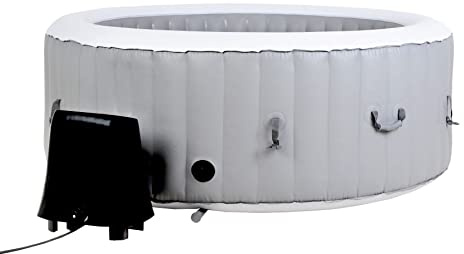 Beneo Nuova vasca idromassaggio gonfiabile portatile per 4 persone, spa, grigio, New_BENEOSPA_4P_Grey_Grey