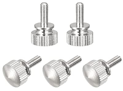 sourcing map 5Stk.Geknörtelte Daumenschrauben M3x8mm Griff Knöpfe Befestigungen vernickelt