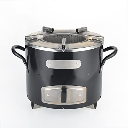 RANRAO Portable Wood Stove,Camping Firewood Stove - Stainless Steel Wood Burning Stoves