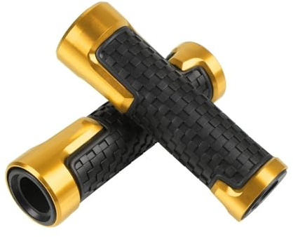 WINVOX 7/8''22mm Motorrad CNC Zubehör Lenker Griff Enden Griff Bar Griffe Für Yamaha YFM125 / 350/700 / 90 Raptor(Gold)