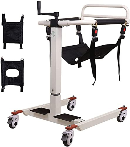 Fauteuil roulant élévateur pour patient pour la maison, fauteuil roulant portable 4 en 1 de transport complet du corps pour patient, chaise percée de chevet avec coussin pour soins infirmiers