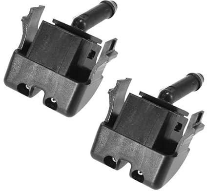 XIBANY Autoteil Vorne L + R Windschutzscheibe Beheizte Waschmaschine Sprayer Düse Jet 61668374367/61668374368 for BMW 3 Serie E46 Autoteil