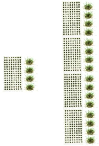 SAFIGLE 5 Boxen Miniatur-Szene Grasbüschel Mini Grasbüschel Für Modellierschaum in O- -gebäuden