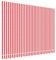 vidaXL Tissu de Remplacement pour Auvent, Voile d’Ombrage Imperméable, Toile de Store Jardin Patio Terrasse, Rayures Rouges et Blanches