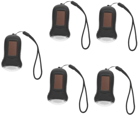 Sosoport 5pièces Lampe Manuelle à Manivelle Et Solaire Led Étanche Pour Camping Et Survie Extérieur