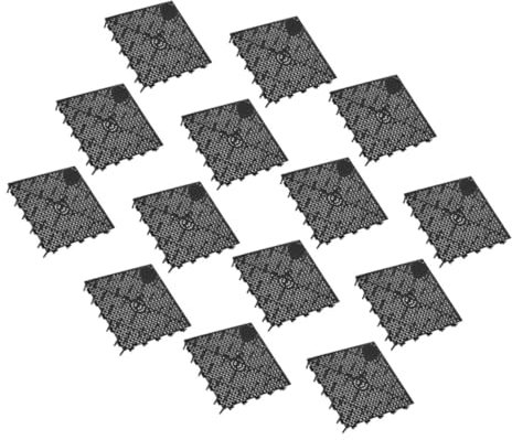 POPETPOP External Fish Tank Filter Plate 14pcs Set Plastic Grid Divider for Aquarium Tank Bottom Filter Easy to Install