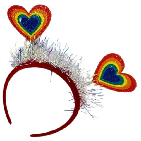 OATIPHO Regenbogen Stirnband Aus Weichem Stoff Verstellbar Pride Monat Kopfschmuck Für Damen Herren Party Lgbtq Accessoire