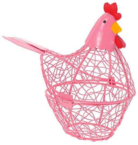 HEMOTON Cesta De Huevos Diseño De Gallina Organizador De Almacenamiento Multifuncional para Cocina Decorativa y Práctica para Hogares y Restaurantes